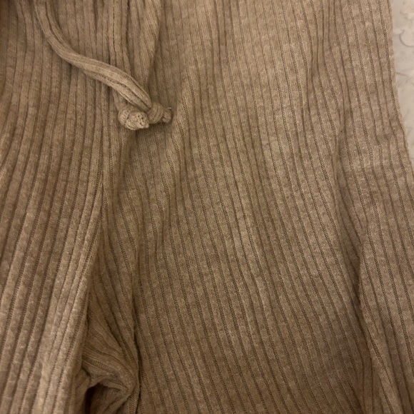 Ribbed Tan Lounge Pants - Picture 2 of 5